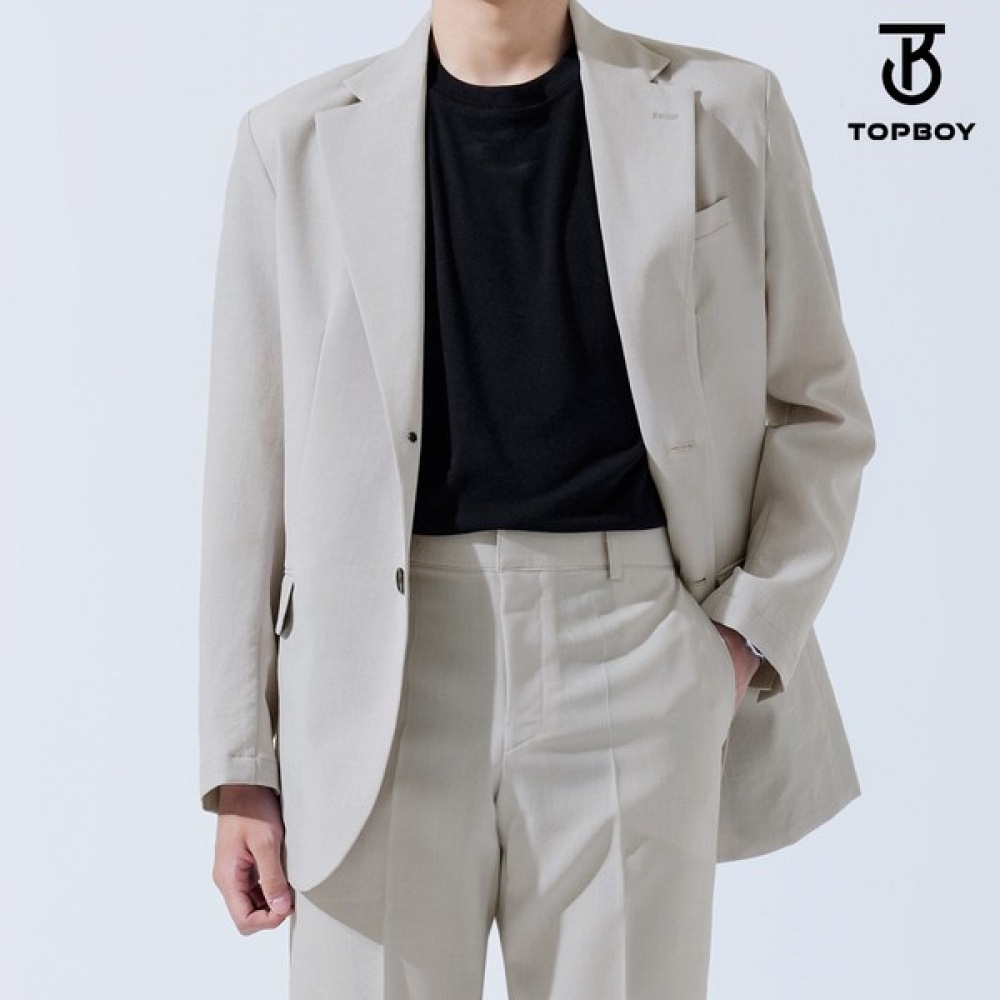 (TOPBOY) ビッグサイズブレンドアイスリネンのようなスーツジャケット (RH001) 8,279円