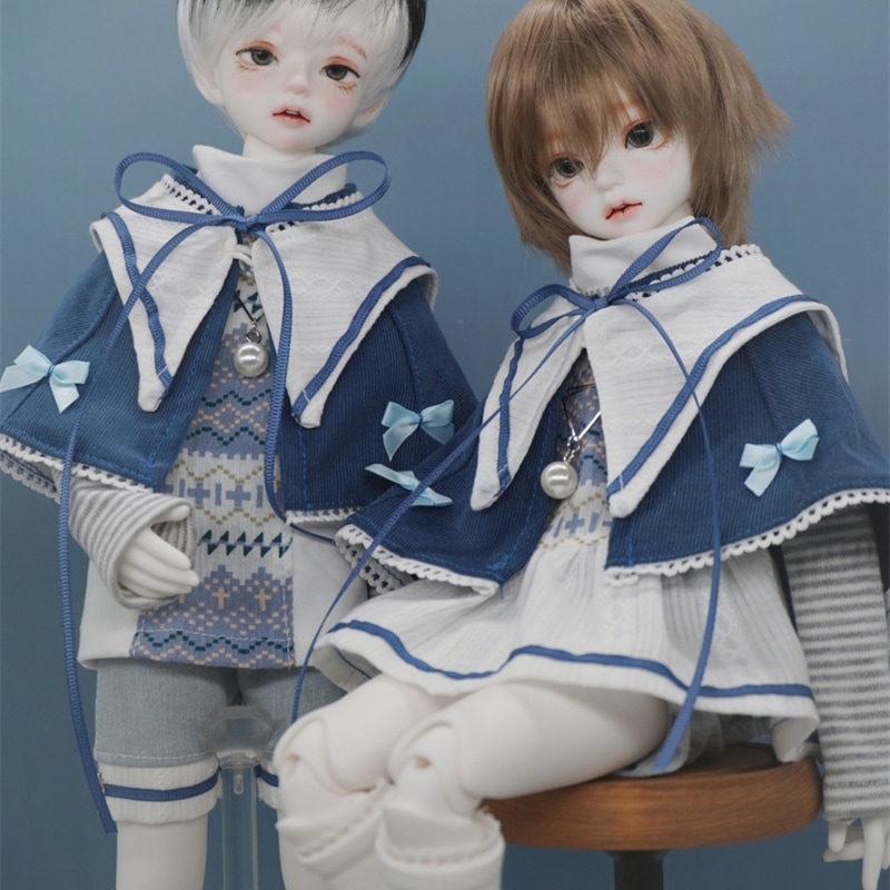 BJDドール用衣装セット 白日夢 男/女タイプ MSD/幼SDサイズ球体関節人形用 可愛い