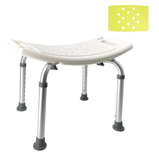 RAKU 風呂イス バスチェア シャワーチェア 介護用品 お風呂 椅子 36-54CM 高さ8段階調節 錆にくいアルミ合金パイプ 高齢者 妊婦入浴介助 浴室 銭汤 お風呂場 伸縮式 耐荷重136KGバスグッズ