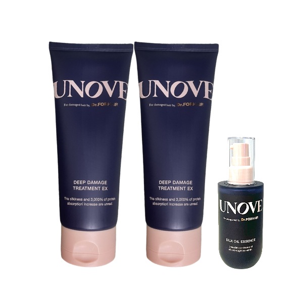 ディープダメージトリートメントEX 207ml 2個+シルクオイルエッセンス70mlタンパク質集中密着極損傷クリニックトリートメント
