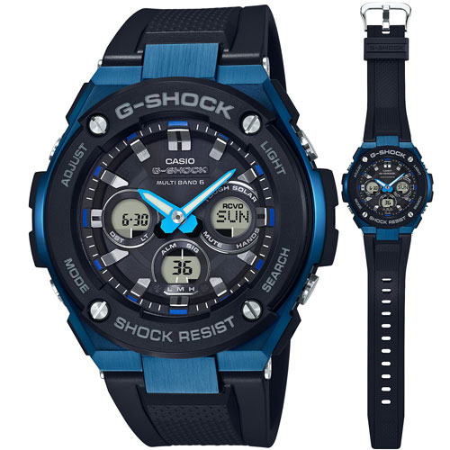 カシオ 【国内正規品】G-SHOCK（ジーショック）　G-STEEL ソーラー電波　メンズタイプ GST-W300G-1A2JF