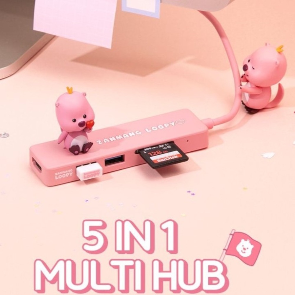 ジャンマンルピー 5in1 マルチハーブUSB Cタイプコネクター 4K HDMI USB 2.03.0 ASDカード TFカードリーダー ポート タブレットPC デスクトップ ノートパソコン スマー