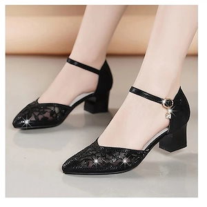 パンプス レディース ポインテッドトゥ メッシュ 痛くない 歩きやすい 美脚効果 結婚式向け サンダル 40 代 50 代 婦人靴 シューズ 靴