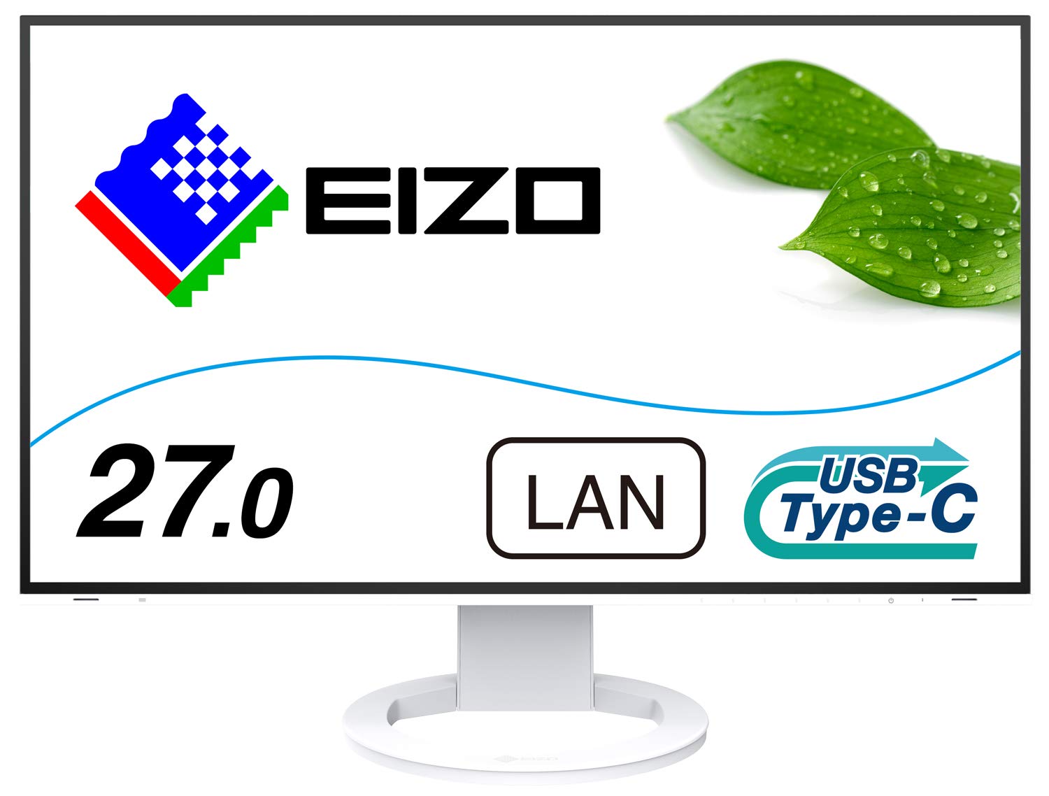 EIZO 新オフ ィス向けデイジーチェーン対応モニター FlexScan EV2795-WT 27.0型2560×1440・USB Type-C(70W給電)・スタンド可動・ホワイト