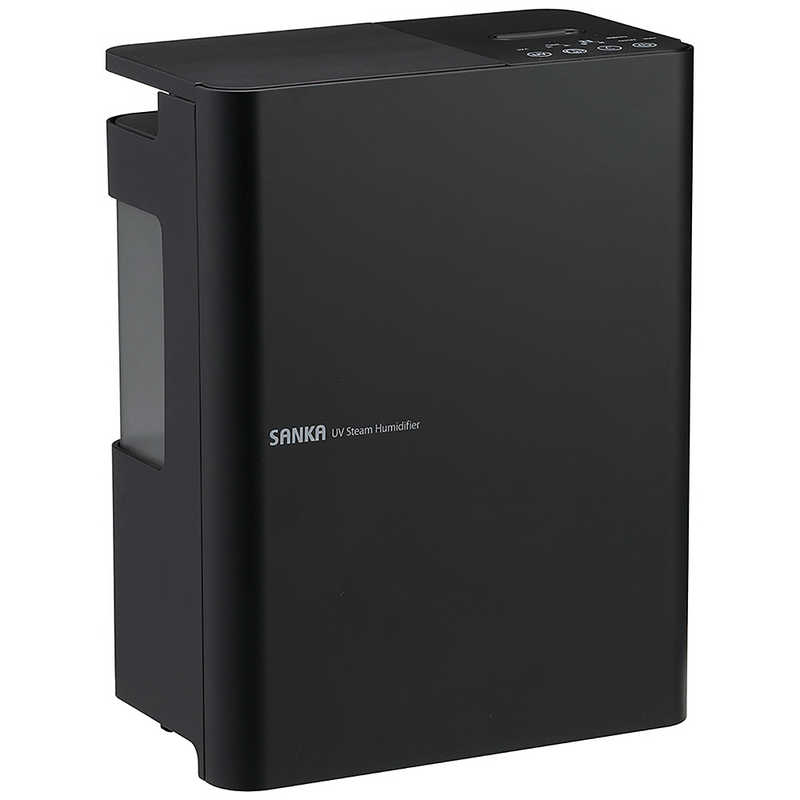 サンカ　UVスチーム式加湿器 [スチーム式] 木造7畳/鉄筋11畳 ブラック　SSH-4100UVBK