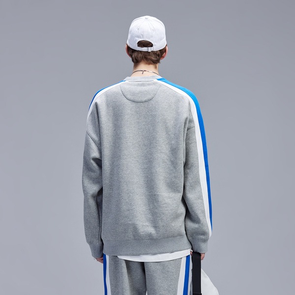 冬ヒップホップラグランルーズラウンドネックスウェットシャツ