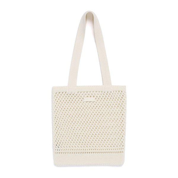 N262ATO010 女性 ニット トートバッグ IVORY