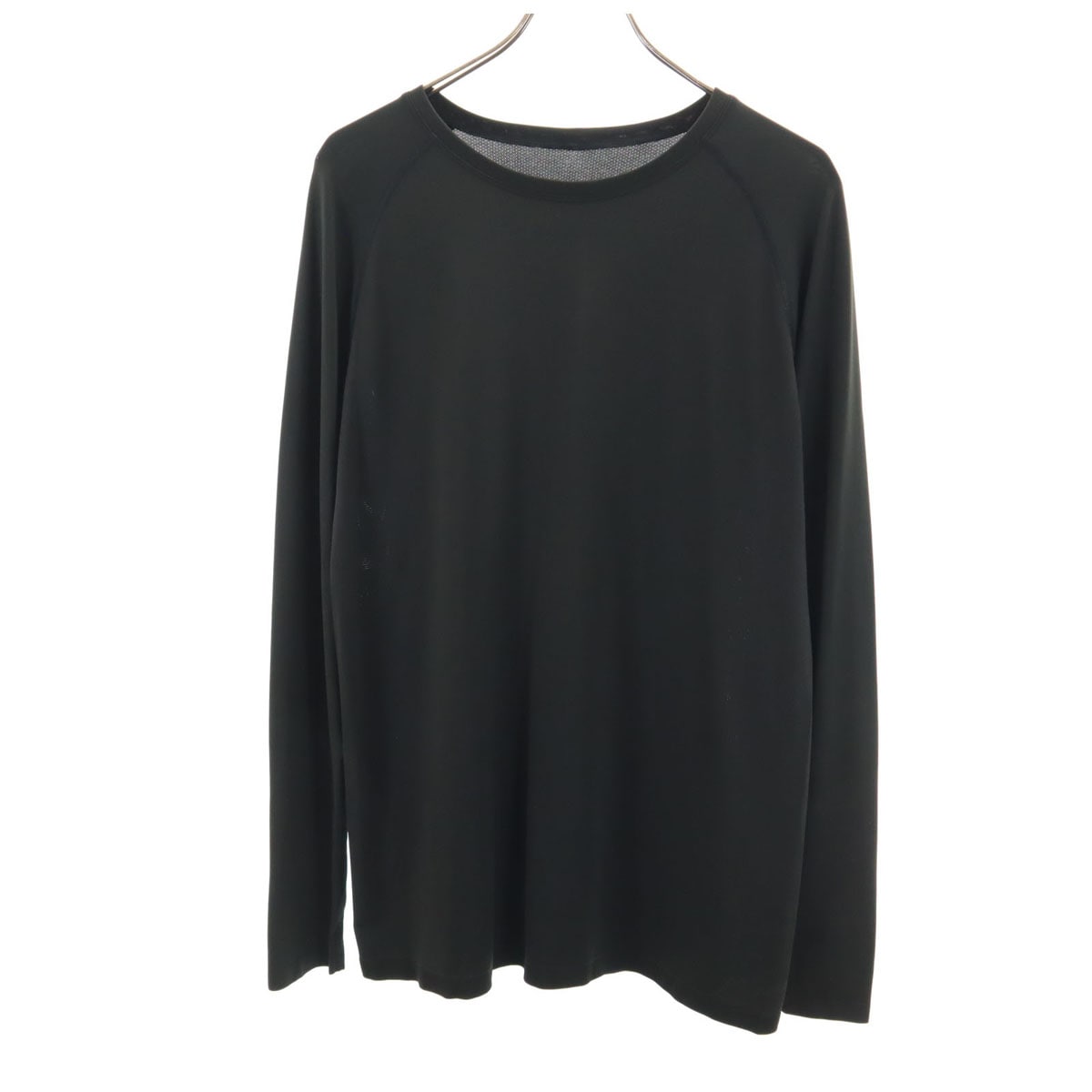 トレーニング 長袖 Tシャツ M チャコールブラック ロンT アウトドア 23960FA17 メンズ 古着
