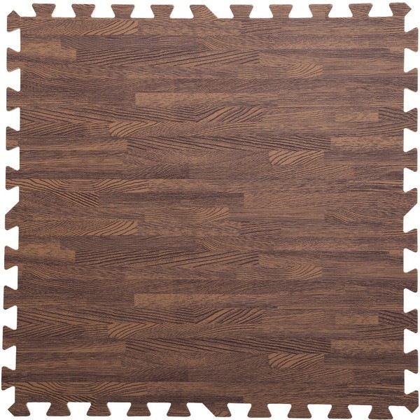 ホームテイスト MMT-24 ナチュラルな木目調ジョイントマット 24枚セット(大判60cm）【Fein-ファイン-】 ブラウン メーカー直送