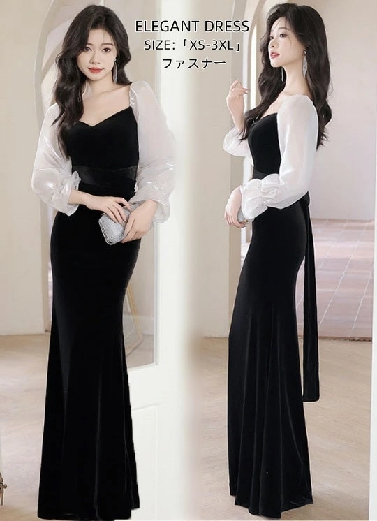 マーメイドドレス パーティードレス ウェディングドレス 花嫁ドレス 前撮り S-3XL コンサート 礼服 演奏会 ドレス 発表会 結婚式 二次会 ファスナー 成人式 ロングドレス イブイングドレス ピ
