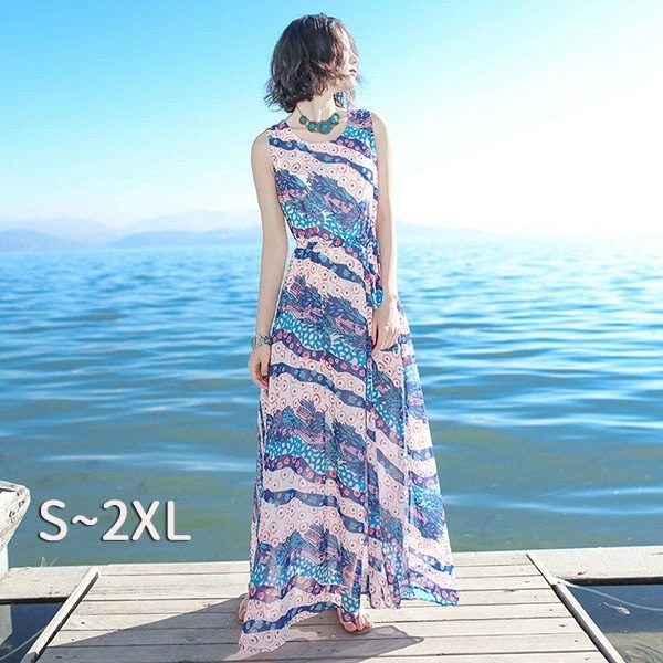 夏 ワンピース ロングワンピース 花柄 ノースリーブ おおきサイズ ゆったり 体型カバー おしゃれ 夏ワンピ 夏ワンピース マキシ丈 花柄 夏 春 夏服 リゾート 旅行 きれいめ カジュアル キレイめ