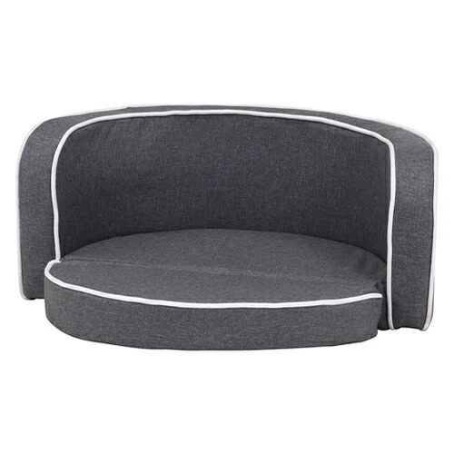 不二貿易【ペット用品】ペットフロアソファ （クッション折り畳み仕様） ＧＹ グレー FUJI-45226【ペットベッド 犬猫兼用】