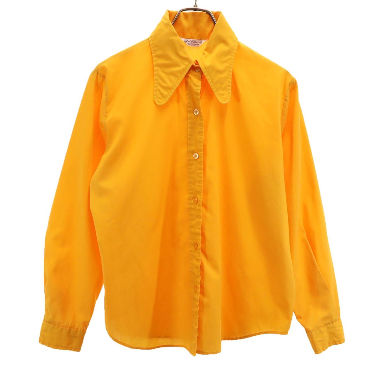 Shipn Shore 60s 70s ヴィンテージ 長袖 シャツ 38 山吹色 レディース 古着