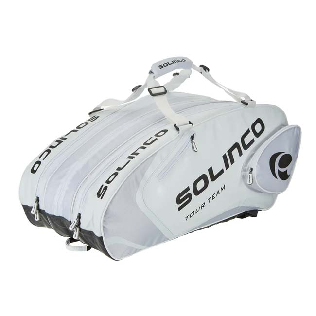 １５本収納 ソリンコ(SOLINCO) WHITEOUT ホワイトアウト TOUR TEAM 15R ラケットバッグ テニスバッグ 1920381 KSB353 -ホワイト(24y3m)