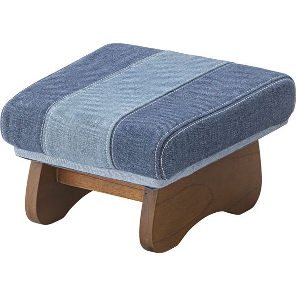 正座イス S 約W30xD30xH19cm デニムブルー 完成品