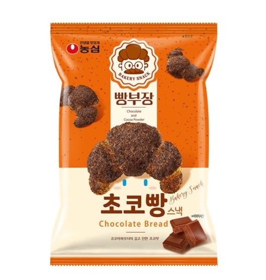 送料無料　パン部長 チョコパン 55g 16袋 お土産 韓国お菓子 おやつ おつまみ スナック デザート