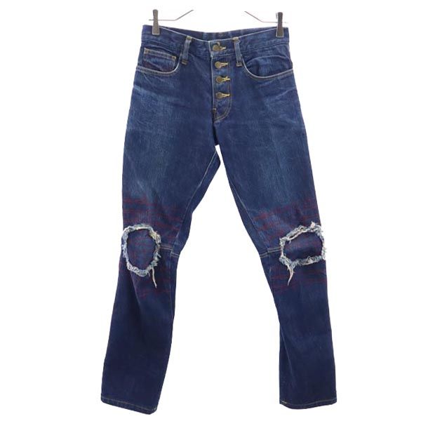 ネメス 立体裁断 デニムパンツ S NEMETH ジーパン ボタンフライ メンズ