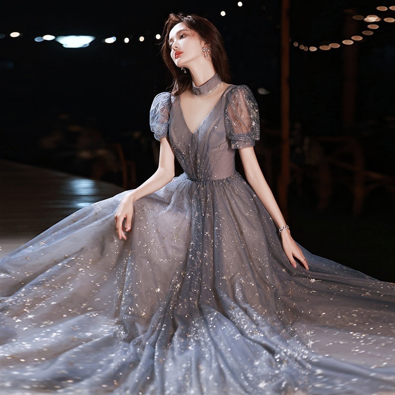 2024新作 気質 花嫁ロングドレス結婚式ワンピース発表会 ドレスドレス ウェディングドレス成人式