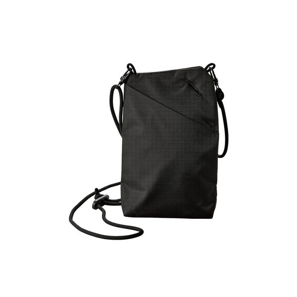 P-CLSPB01BK スマホショルダー 斜めがけ ケーブルコード穴付 (～6.7インチ iPhone Android カード類 紙幣 小銭 小物 収納) ブラック メーカー直送