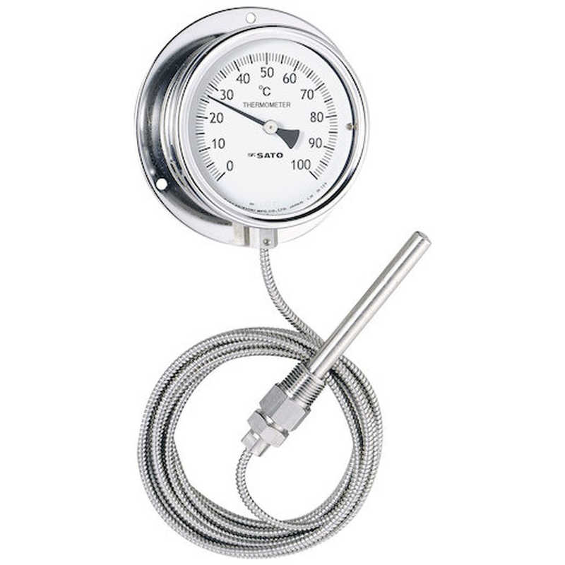 佐藤計量器製作所　隔測指示温度計 LB-100S-TS3 表示部透明板アクリル仕様　LB100STS3その他