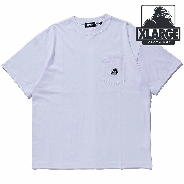 メール便 メンズ スランテッドOG ショートスリーブポケットTシャツ [101261011005] トップス 半袖 白 WHITE 正規取扱店