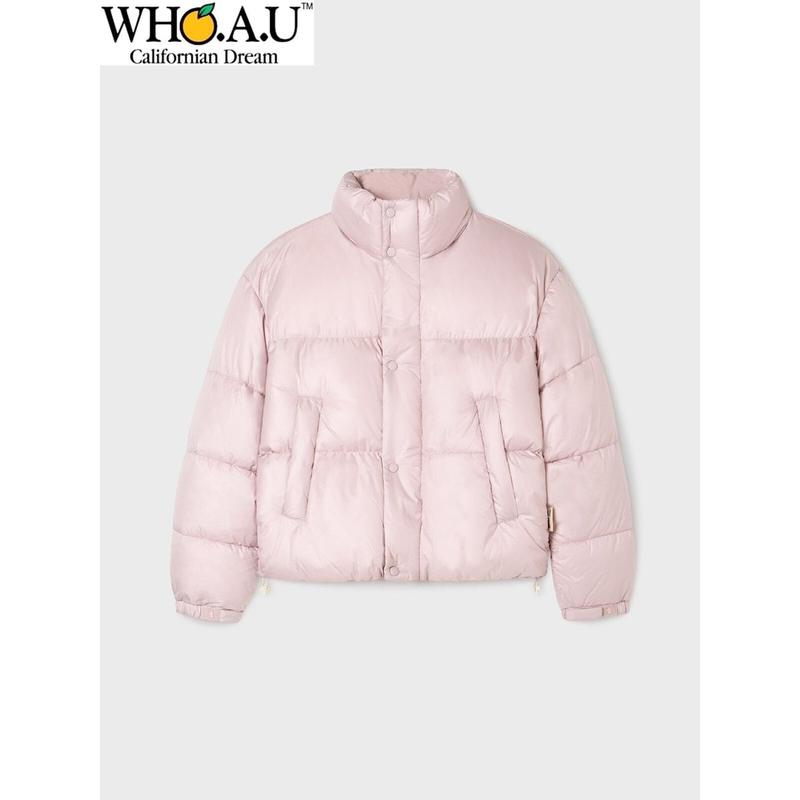 W.A.U Short Puffer Padding-PINK-WHJPF4V15F
