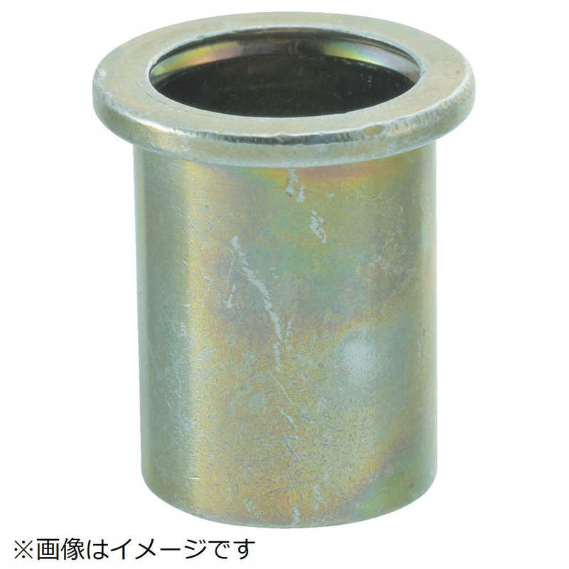 トラスコ中山　クリンプナット平頭ステンレス 板厚2.5 M10X1.5 100入　TBN10M25SSC