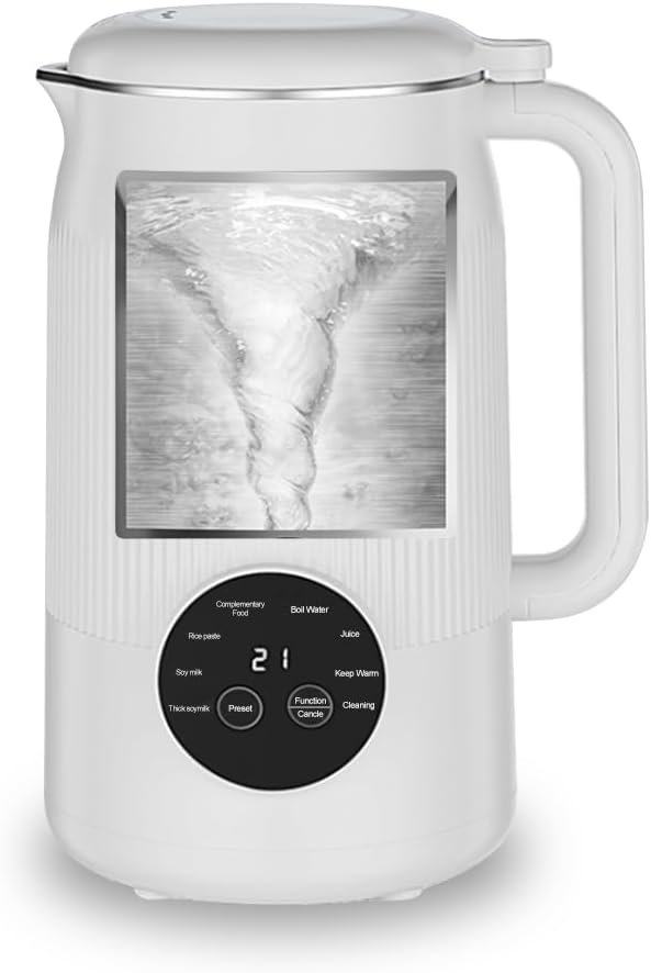 「12時間予約・氷も砕ける」 MACOLAUDER 豆乳メーカー 冷1.2L/熱1L 濃豆乳/微圧豆乳/離乳食/米ペースト/お湯/ジュース/保温/洗浄 家庭用豆乳機 スープメーカー おかゆメーカー ジ