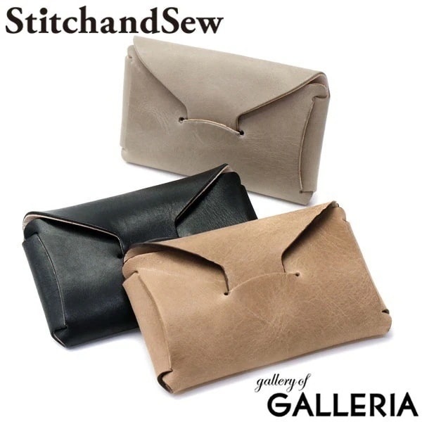 ステッチアンドソー カードケース StitchandSew 本革 レディース 名刺入れ 牛蝋引き スティッチアンドソー EWC103
