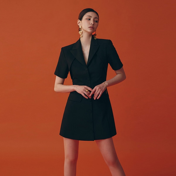 D4695 ボレロ ミニ ワンピース