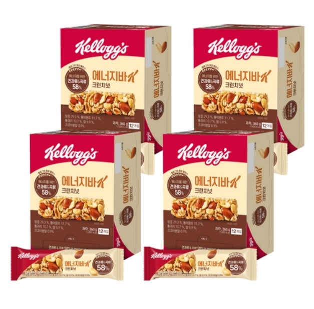 エナジーバーK クランチナッツ 360g x 4個