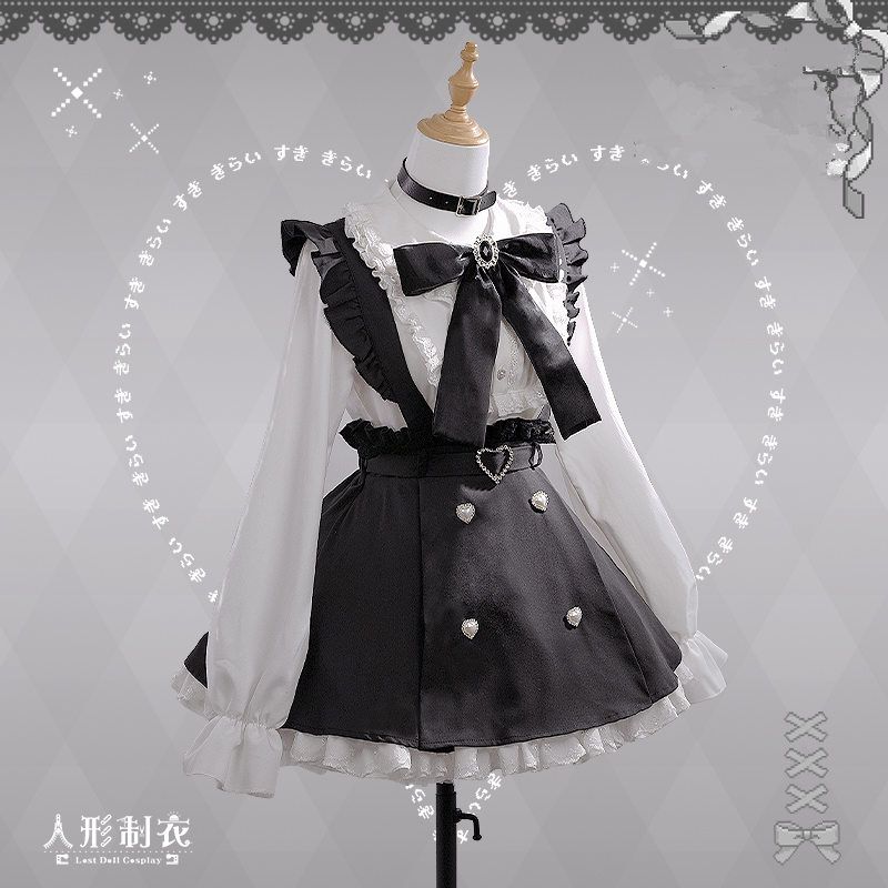 ロリータ コスプレ 夏 新作 地雷系 cos 可愛らしい 蝶結び ワンピース