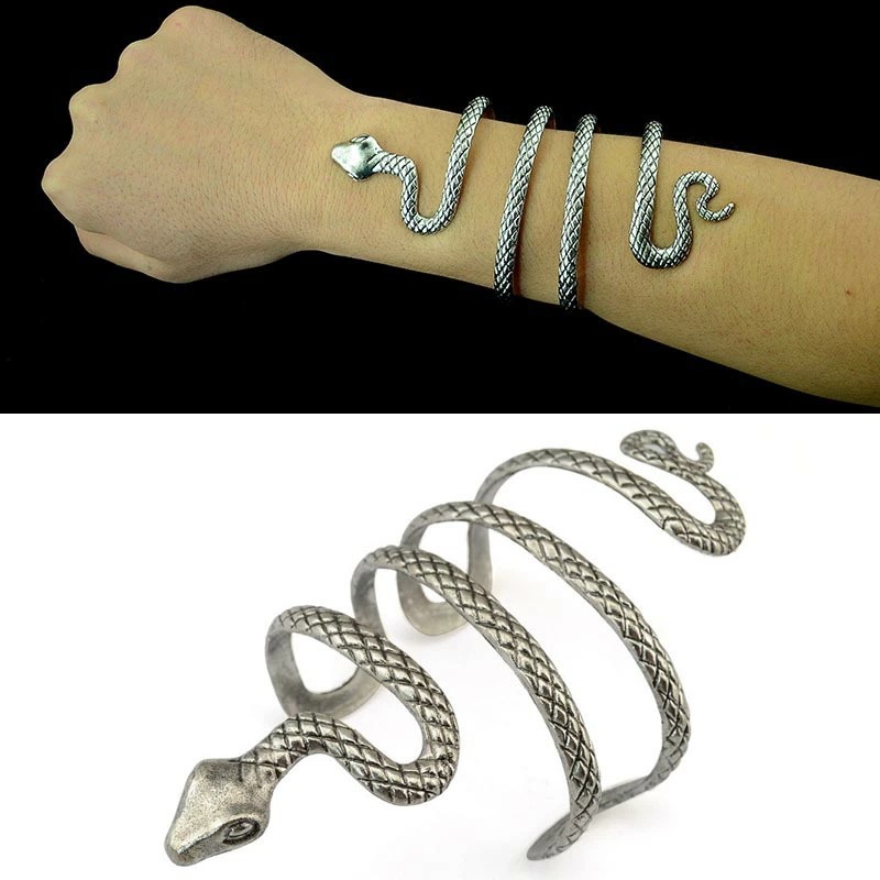 アナコンダ アームレット 1個 蛇 ヘビ スネイク スネーク 腕 手首 アクセサリー 男性 女性