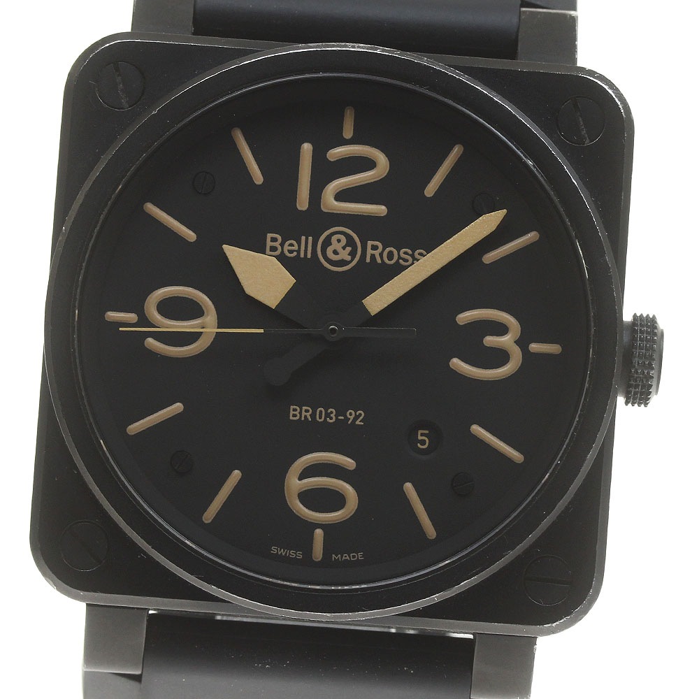 ベル＆ロス Bell＆Ross BR03-92 デイト 自動巻き メンズ _834426【中古】