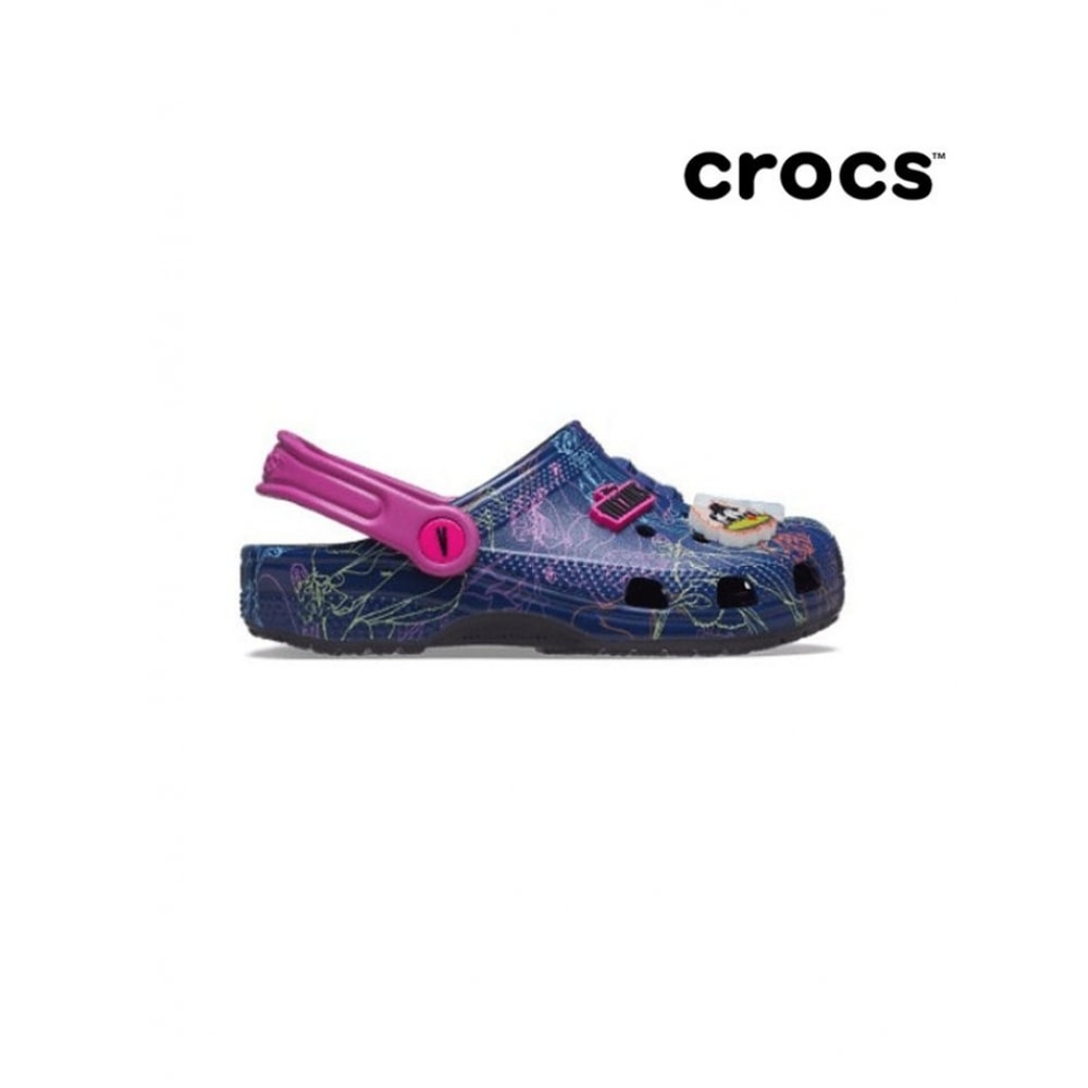 クロックスキッズクラシックディズニーヴィランクロッグブラック 207722-001