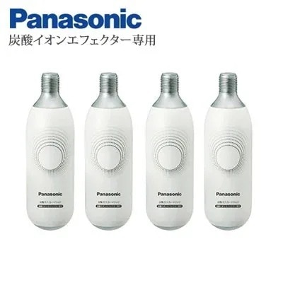 【セット】パナソニック 炭酸ガスカートリッジ（2本入り）2セット（計4本）炭酸イオンエフェクター専用 EH-2S41-2SET