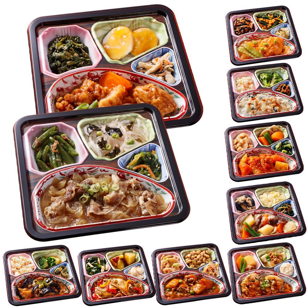 ベルーナグルメ からだ想いのはれやか御膳おまかせ 塩分２．０ｇ以下のおかず 冷凍弁当 (10食セット) 惣菜 お弁当 冷凍食品 常備食 (管理栄養士監修/レンジ調理) 簡単 冷凍おかず おかずセット