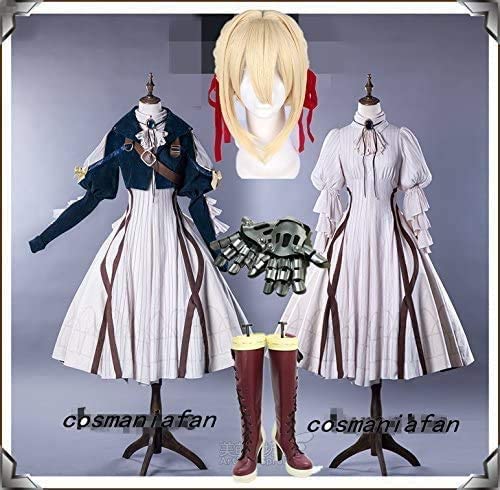 豪華版 ヴァイオレットエヴァーガーデン風 ヴァイオレットエヴァーガーデン コスプレ衣装+靴下+髪