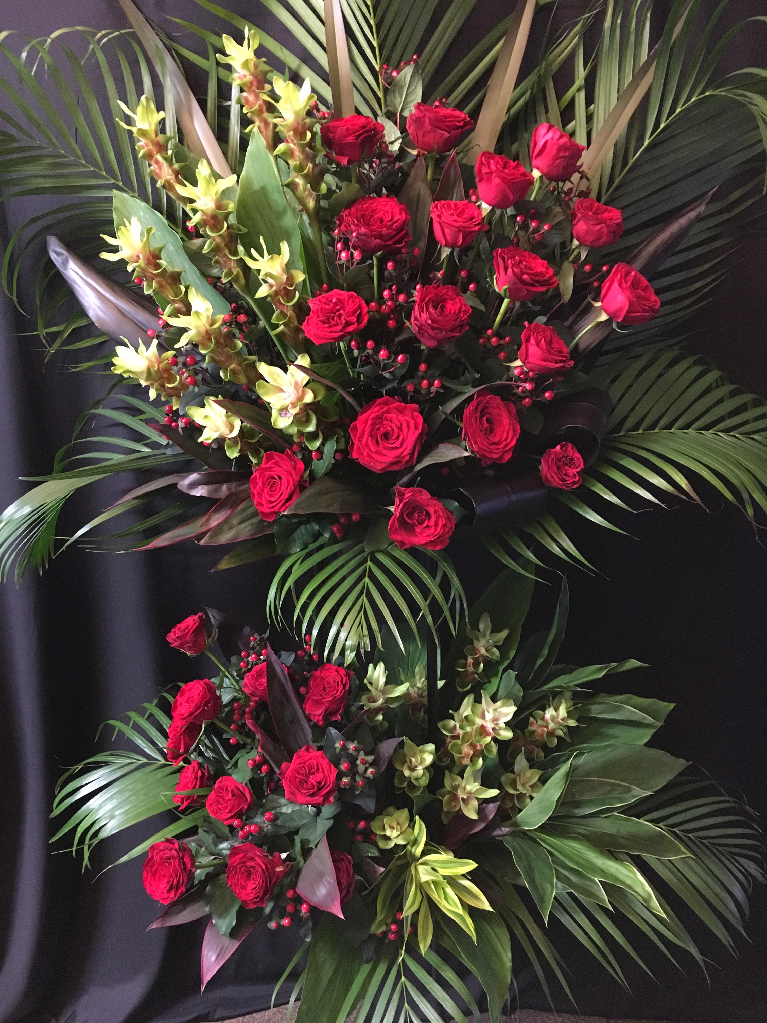 商品ID 4667 スタンド花　お任せデザイン　2段