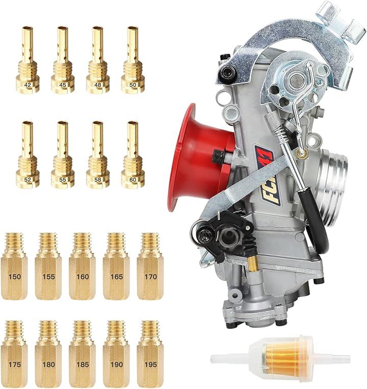 亜鉛製FCR41 キャブレター オートバイ 41mm ケーヒン 修理 交換 社外品 汎用 適応車種：300cc-650cc バイク用品( FCR41)