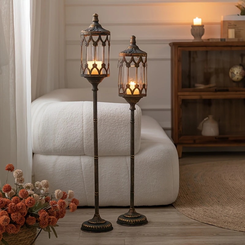 キャンドルスタンド ヴィンテージ調 アメリカンスタイル 素朴 おしゃれ かわいい インテリア 北欧 キャンドルホルダー アンティーク調 4-7