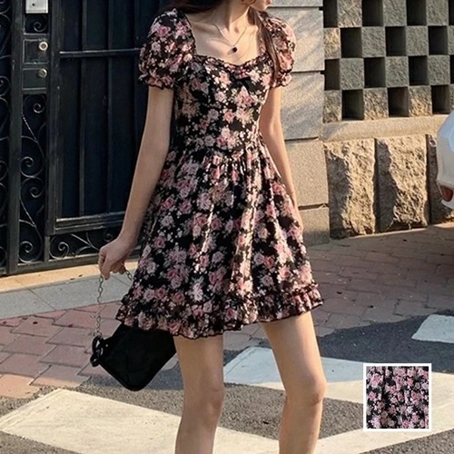 ワンピース カジュアル ショート ミニ丈ワンピ 韓国 ファッション レディース 春 夏 カジュアル コーデ シンプル 定番 セレカジ 20代 30代 40代 2025 シアー デコルテ見せ ウエ