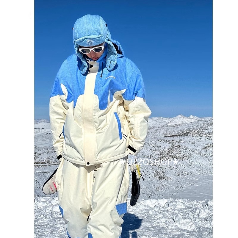 スノーボードウェア 2024 2025 上下セット メンズ レディース ジャケット アウター パンツ ズボン セットアップ ウィンタースポーツ スキーウェア スノボウェア スノー 防水防風 韓国風