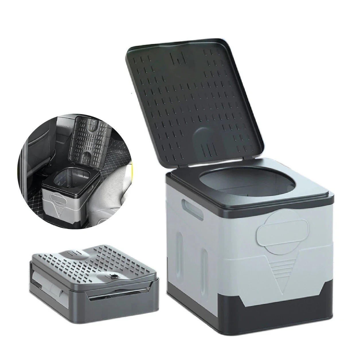 【急速出荷!】簡易トイレ 折りたたみ トイレ 防災 車 介護 非常用 グッズ ポータブル 車中泊 キャンプ アウトドア 登山 避難 緊急 仮設 携帯 椅子 野外 便器 水洗 車内 4,861円