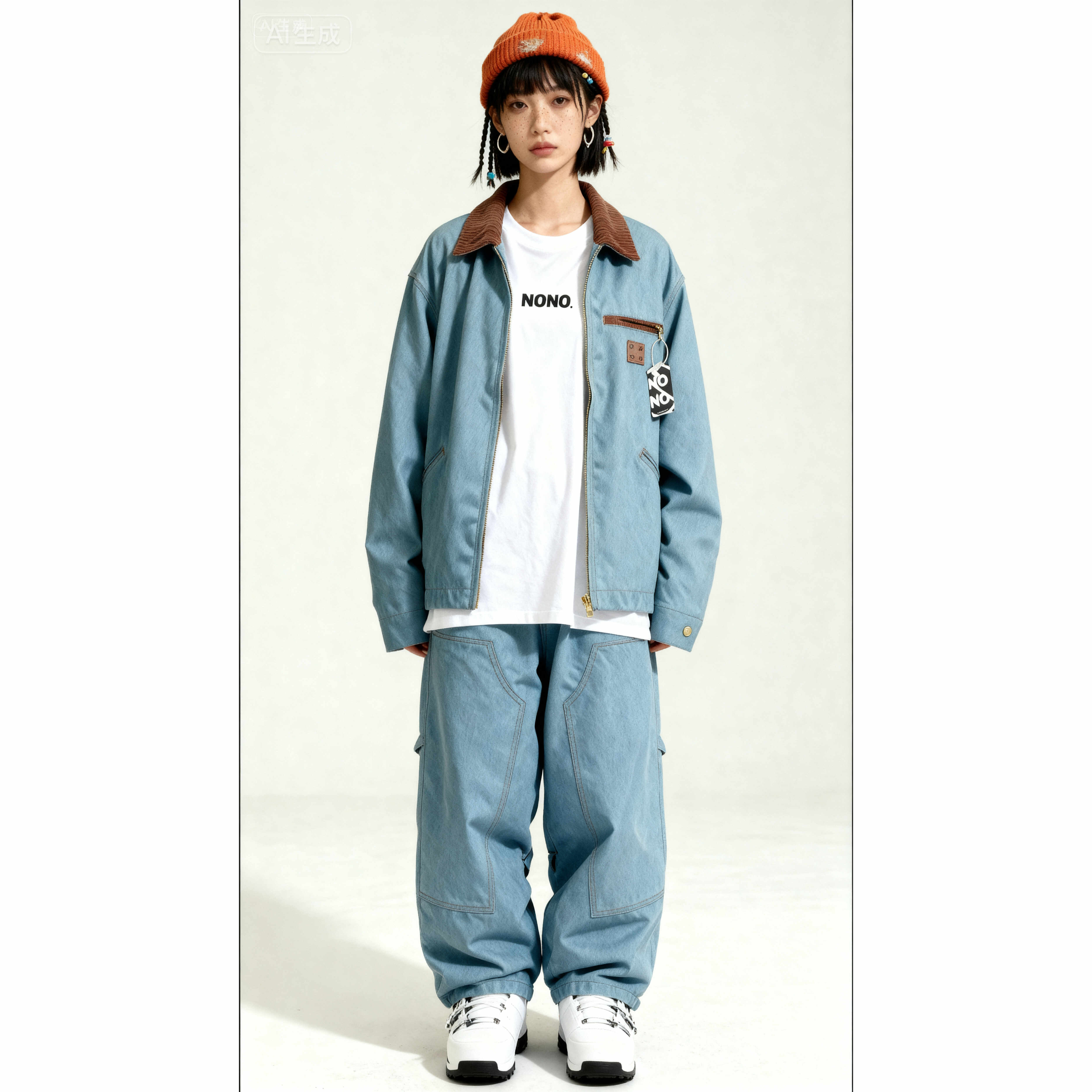 スノーボードウェア 2025 2026 デニム色 スノパンツ スノウェア メンズ レディース 防水20000 スキーウェア スノボウェア スキー 防风撥水