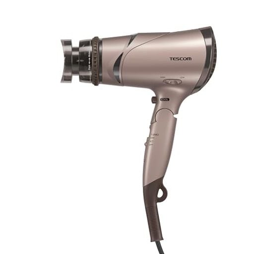 テスコム ヘアドライヤー マイナスイオン 折りたたみ 大風量 ラク抜きプラグ ブロンズ TD430B-N