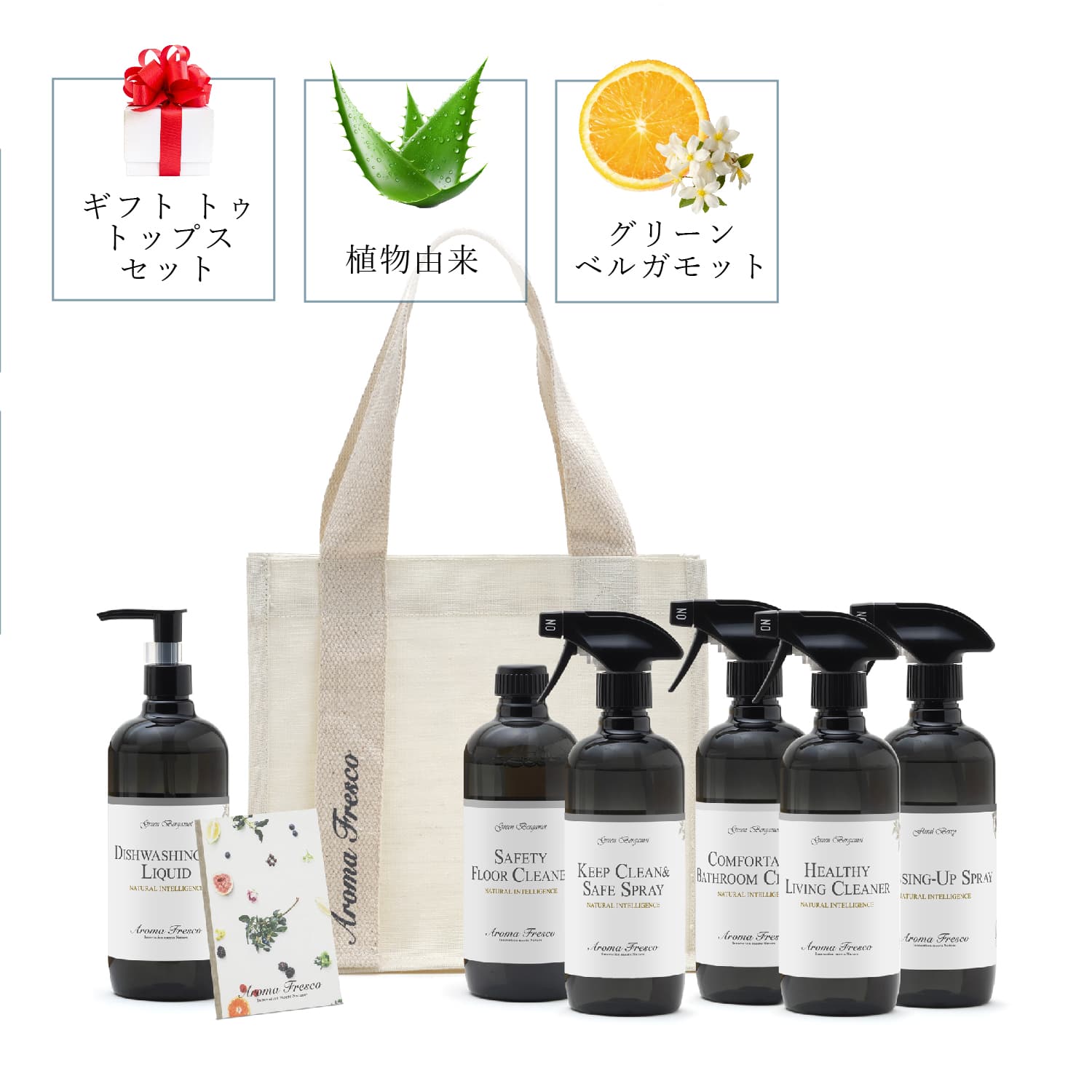 洗剤 スプレー 詰め替え 7点セットクリーナー ボトル 液体 480ml お掃除 ギフト トゥ トップス 08000043 母の日
