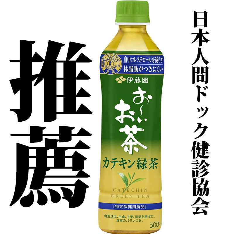 伊藤園 おーいお茶 カテキン緑茶 500mlPET48本 お茶 ペットボトル [特保/トクホ]