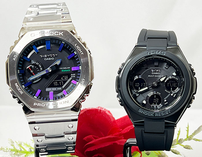 恋人たちのGショックG-SHOCK BABY-G ペアウォッチgショック 人気 婚約　夫婦 高級　クリスマス プレゼント おすすめ ペア腕時計 カシオ 2本セット gショック タフソーラー 電波ソー
