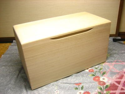 留河 桐製米びつ5kgサイズ無地